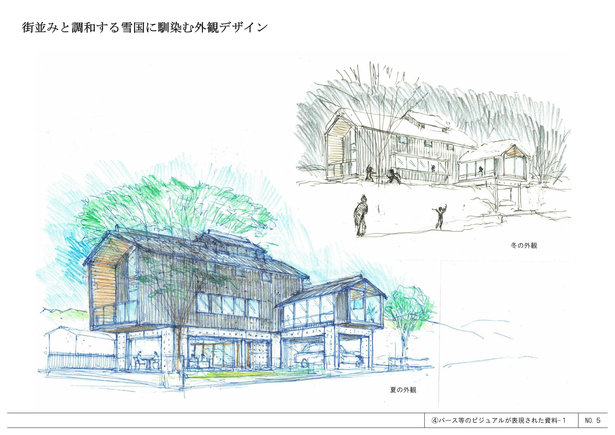 子育て住宅のビジュアルが表現された図