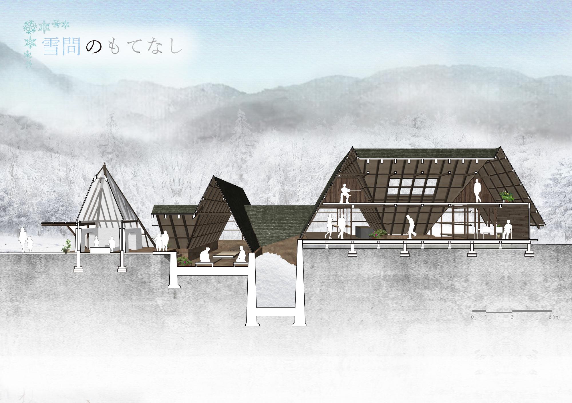 暮らし体験施設の全景