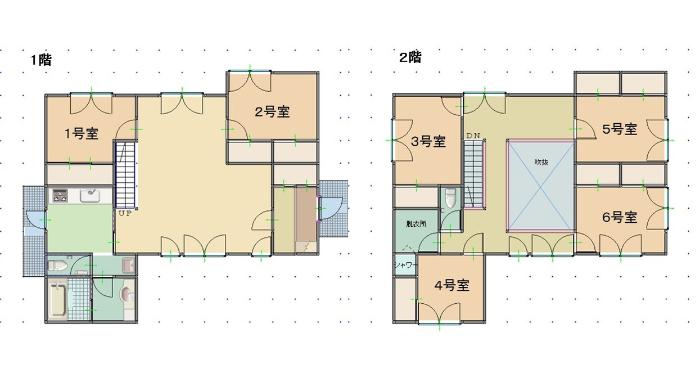 竹所シェアハウス 間取り