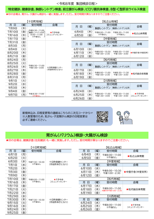 令和8年度十日町市健（検）診ガイド