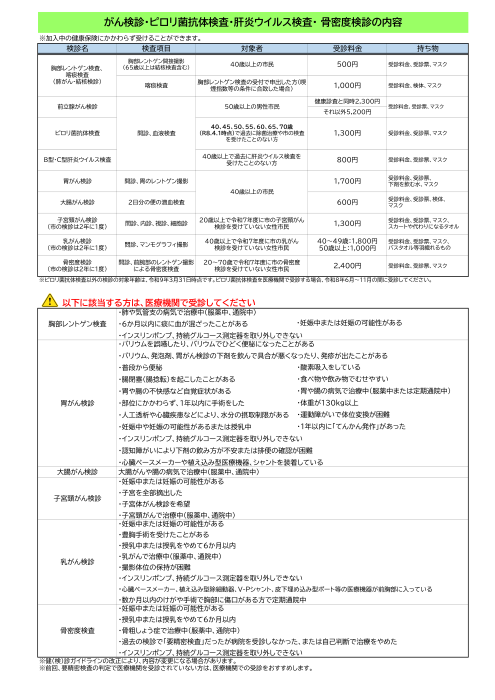 令和8年度十日町市健（検）診ガイド