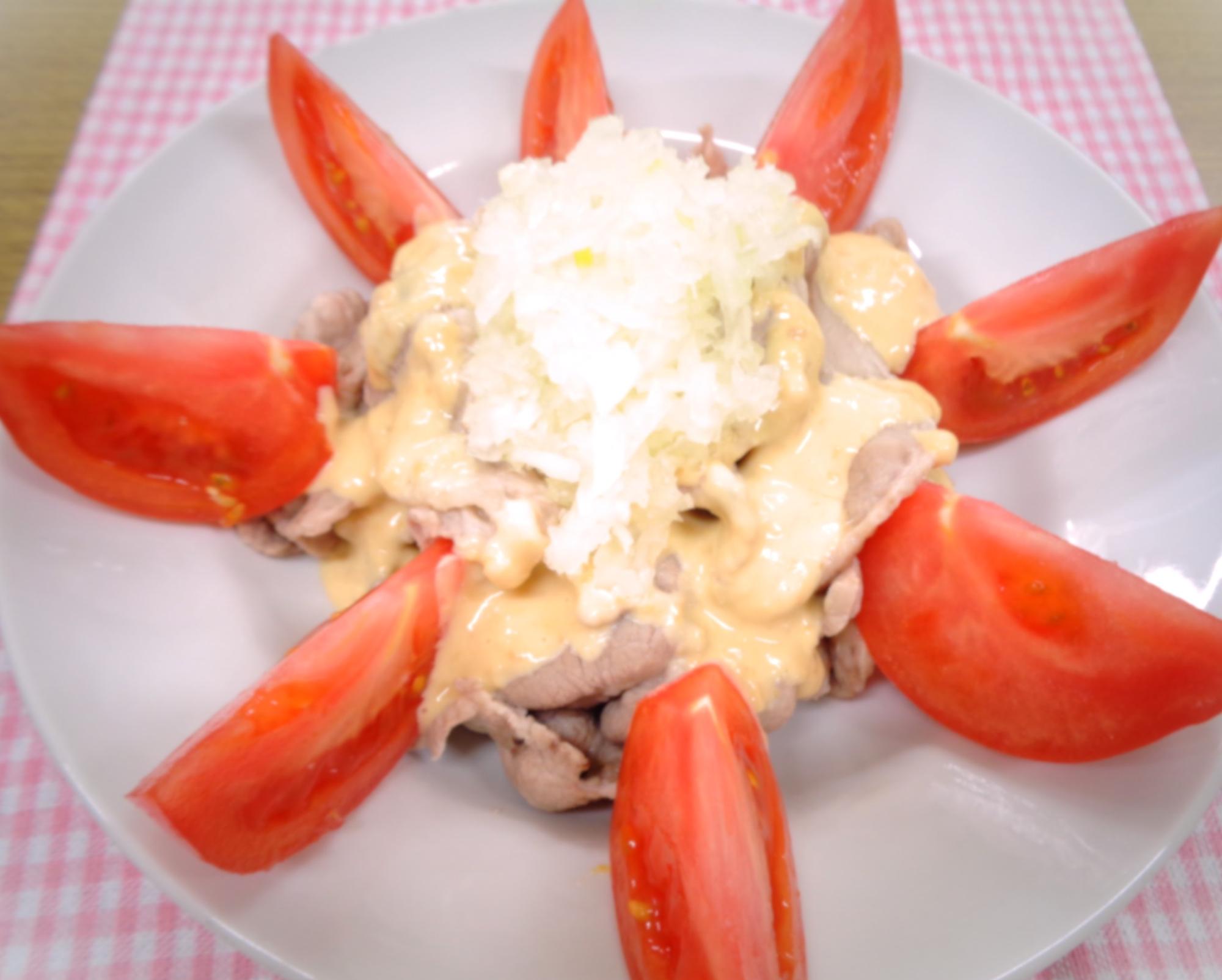 豚しゃぶの味噌ソース