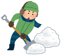 雪かきイラスト