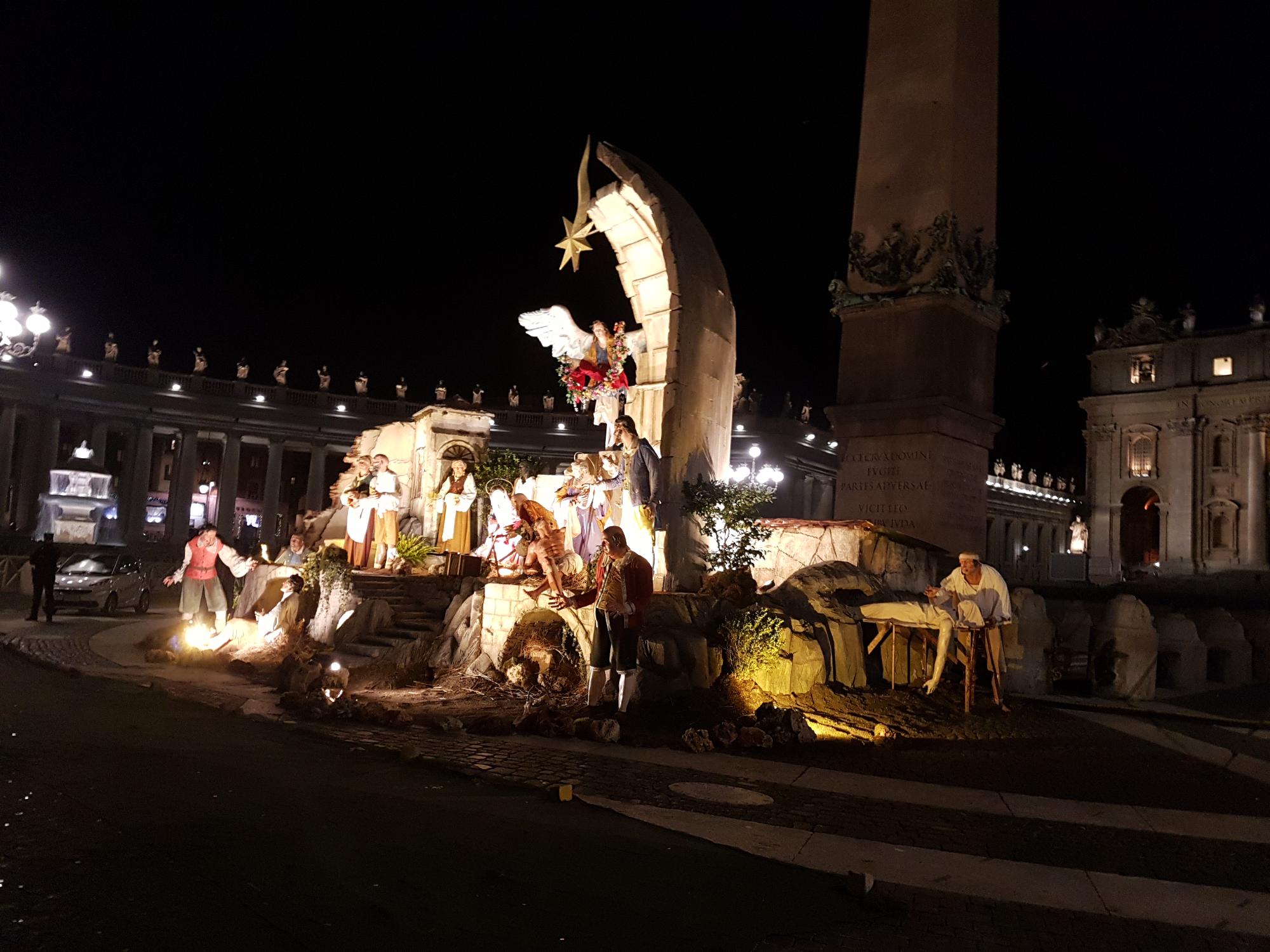 ローマのクリスマスに飾られるプレセーぺ