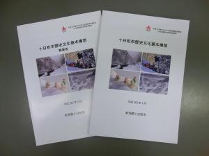 十日町市歴史文化基本構想およびその概要版のパンフレットのサンプル写真
