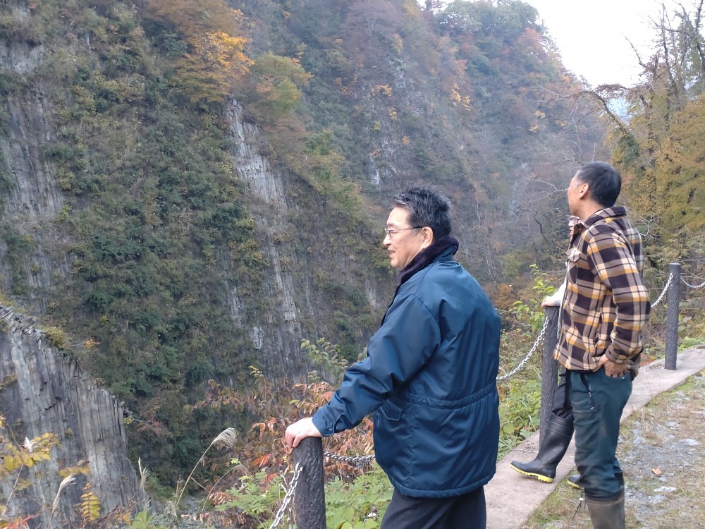 田代の七ツ釜視察1