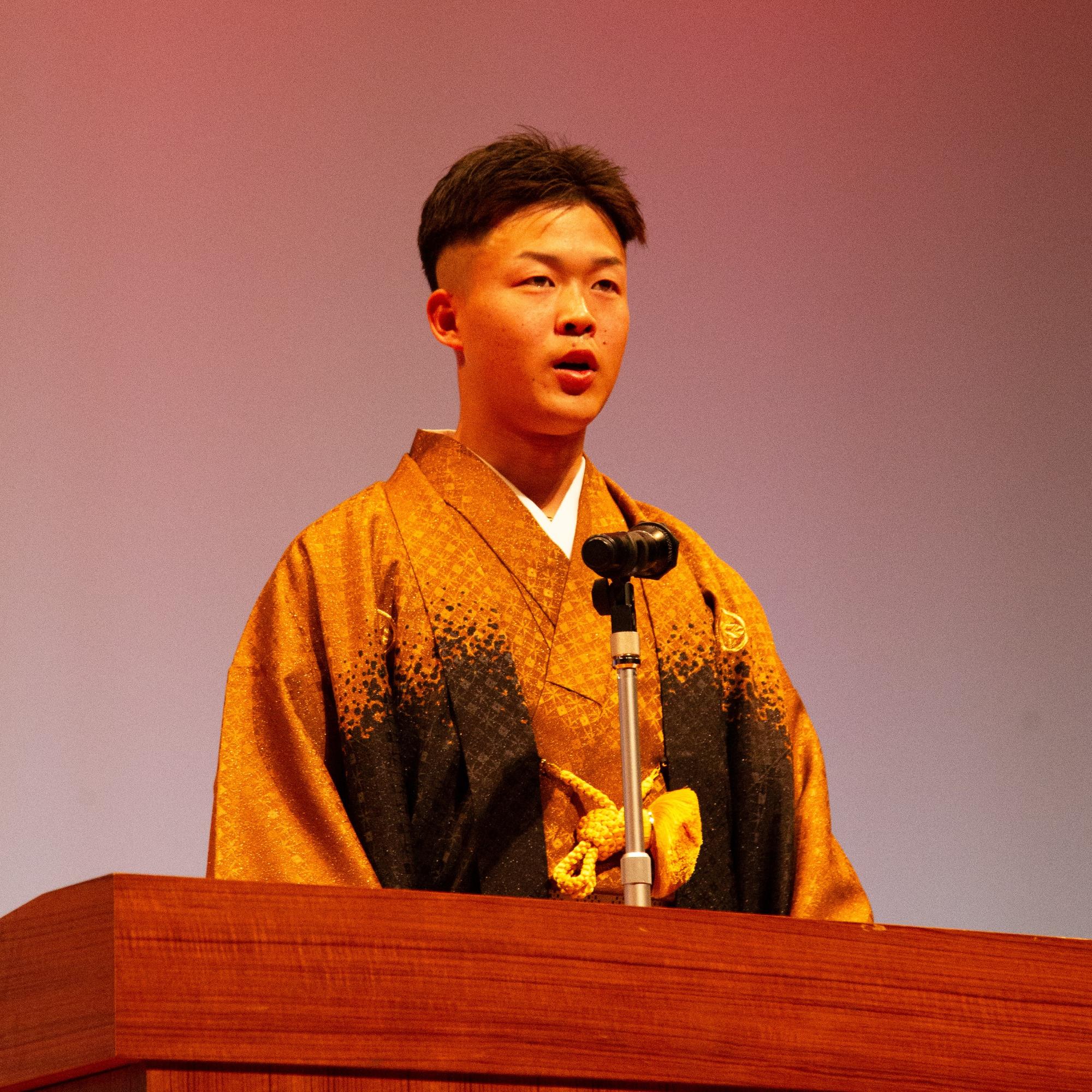 二十歳抱負発表者 岡村海玖碧