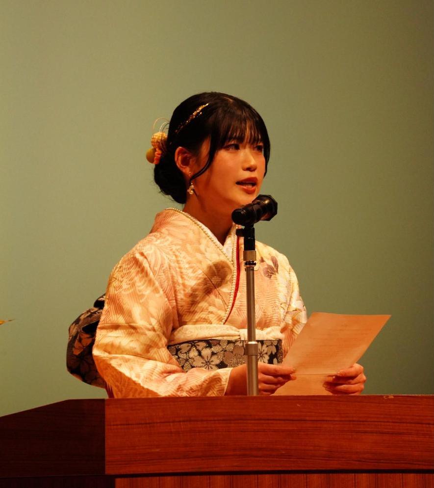 二十歳抱負発表者山本花さん