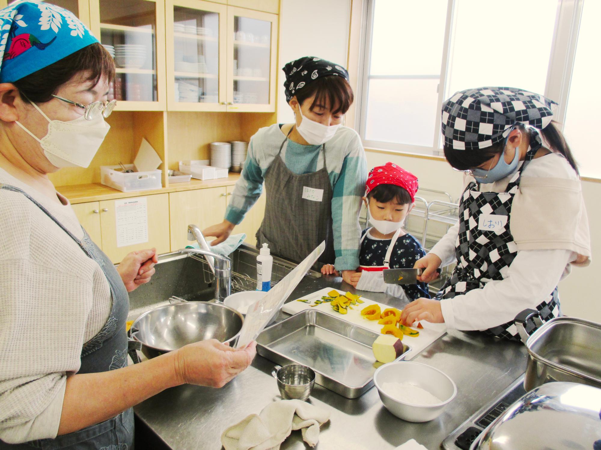 調理中の様子