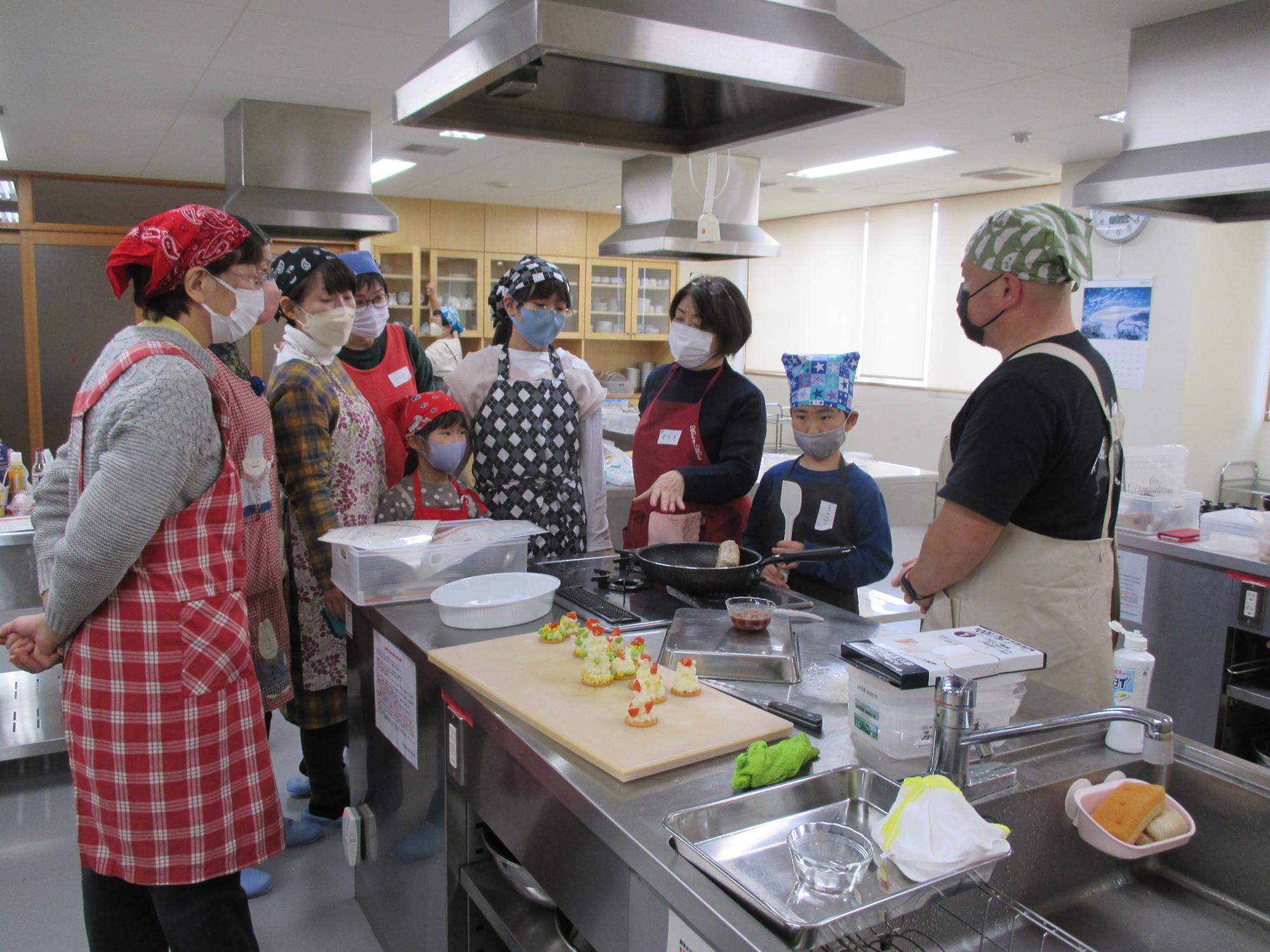 川西公民館講座親子料理教室