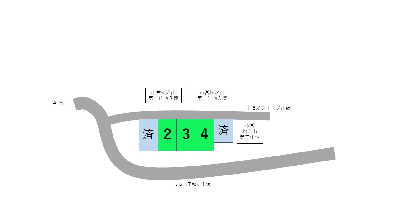 松之山地域分譲地区画図